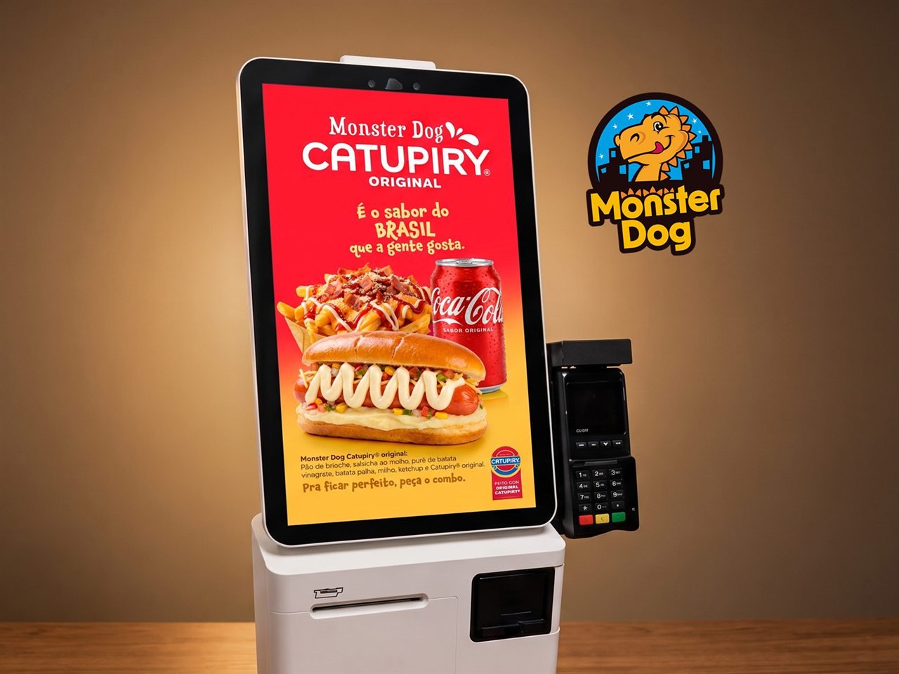 Campanha Catupiry Monster Dog aplicada no autoatendimento